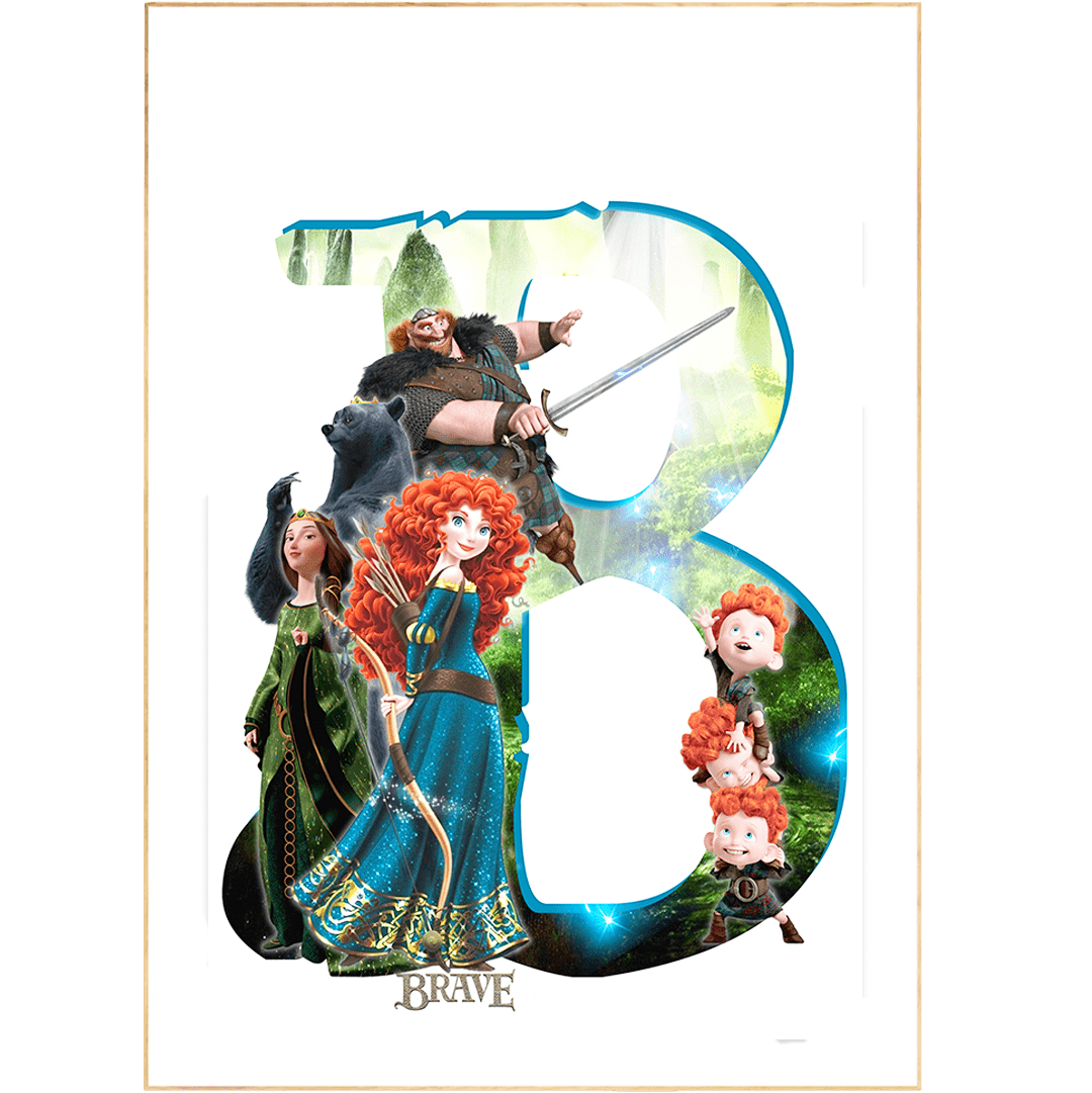 Brave Movie Poster - 98typesDisney Alphabet