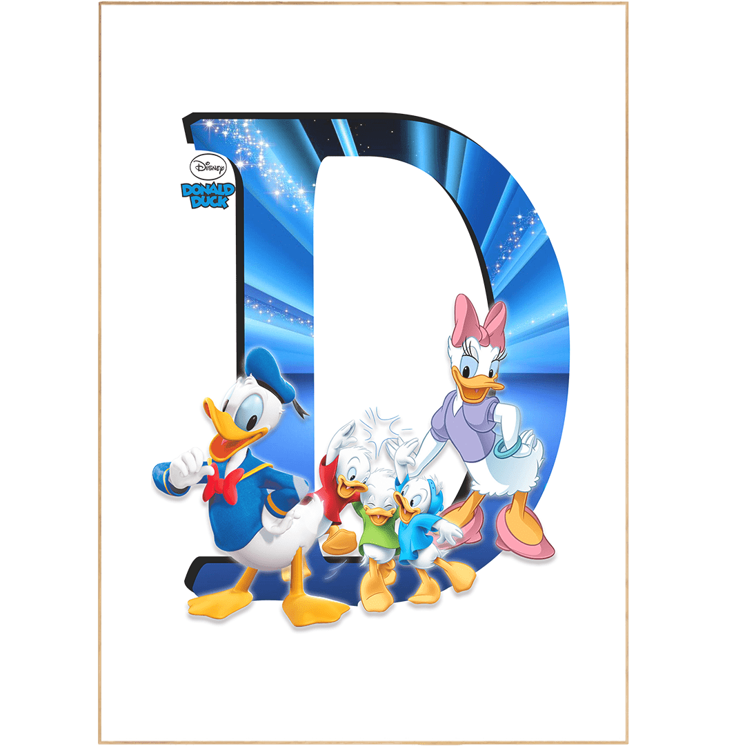 Donald Duck Movie Poster - 98typesDisney Alphabet