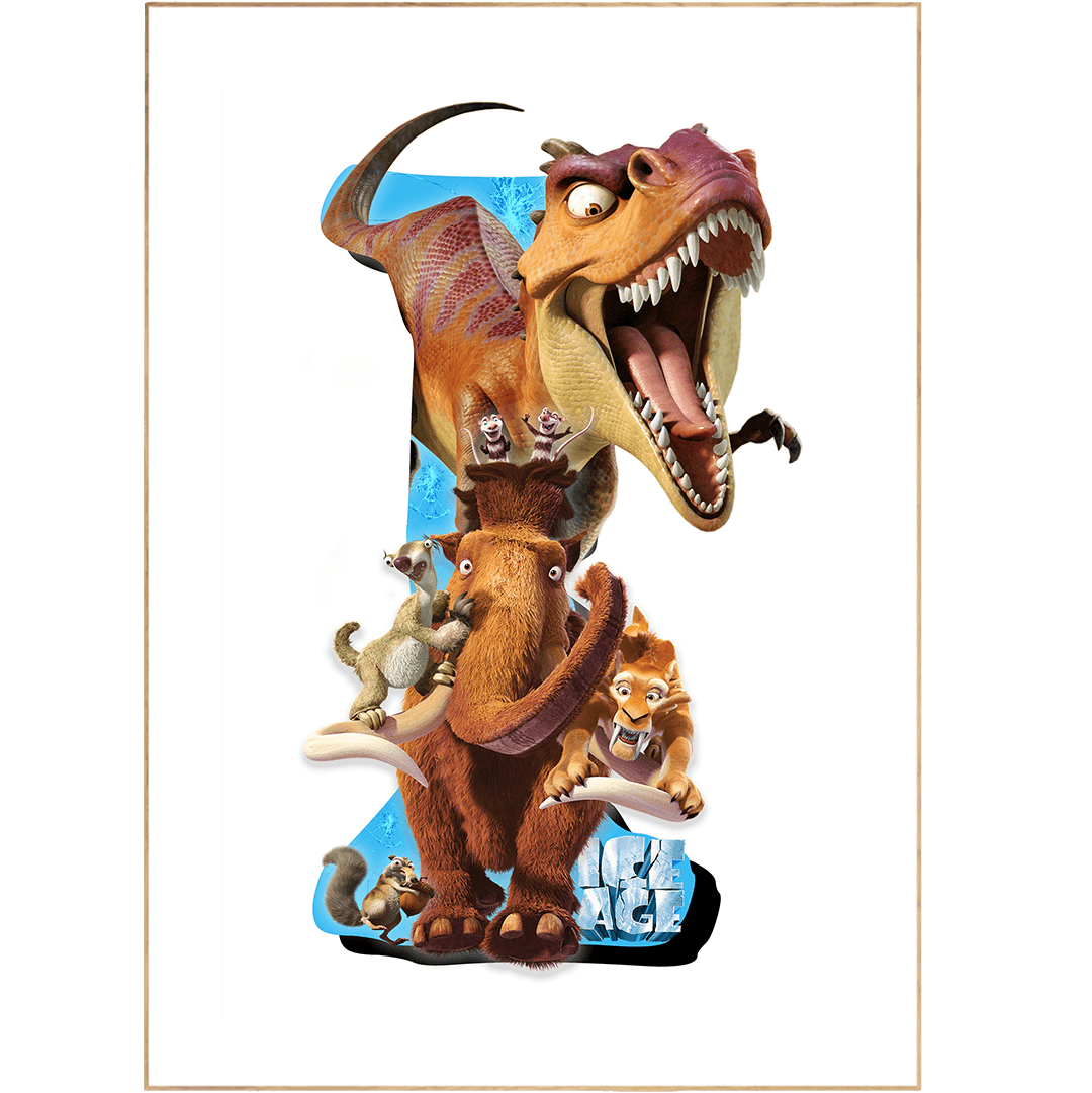 Ice age Poster - 98typesDisney Alphabet