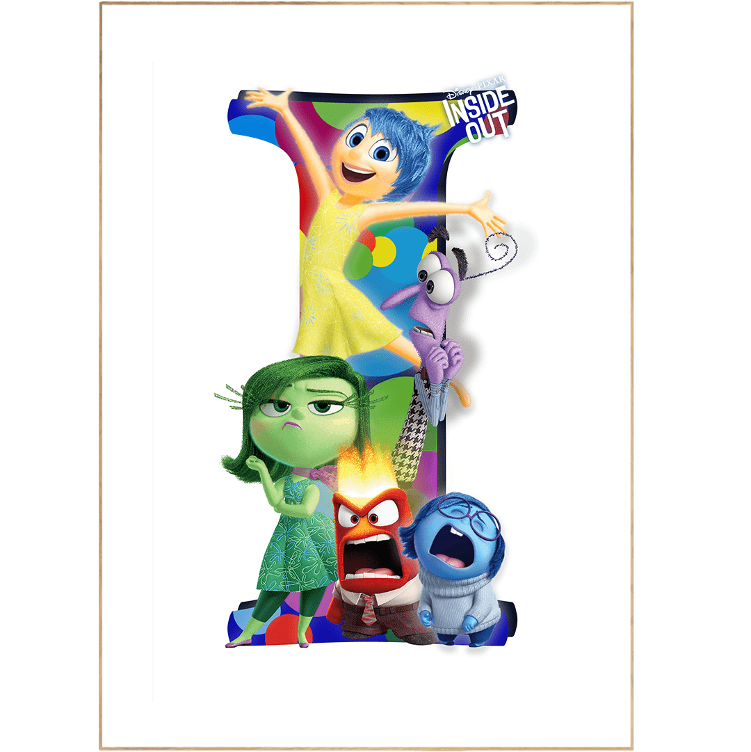 Inside Out Movie Poster - 98typesDisney Alphabet