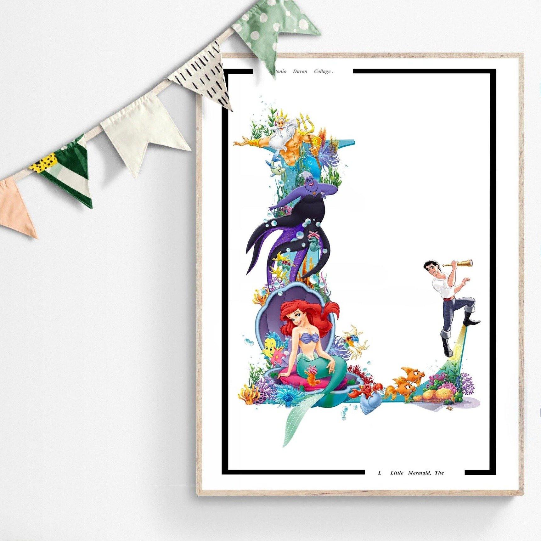 Little Mermaid Movie Poster - 98typesDisney Alphabet