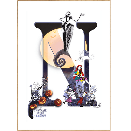 Nightmare Before Christmas Movie Poster - 98typesDisney Alphabet