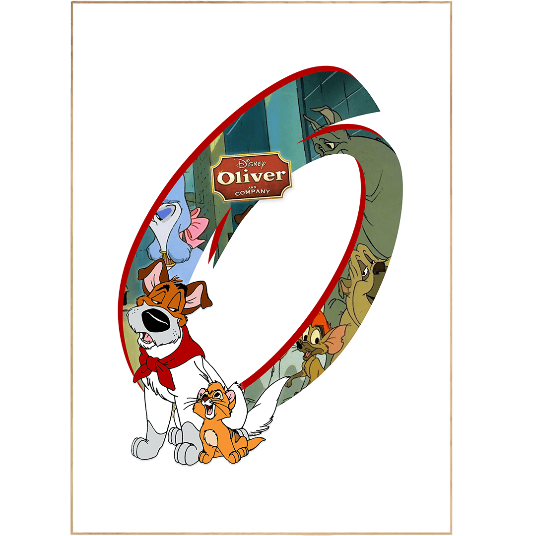 Oliver and Company Movie Poster - 98typesDisney Alphabet