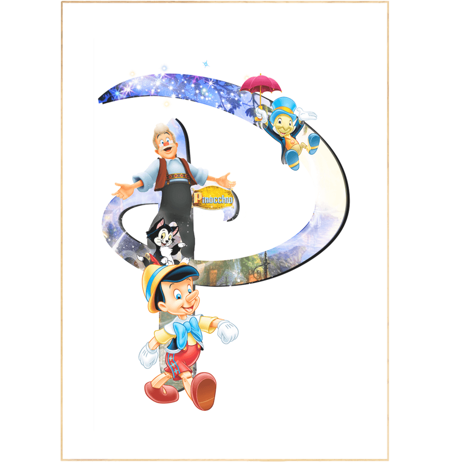 Pinocchio Movie Poster - 98typesDisney Alphabet