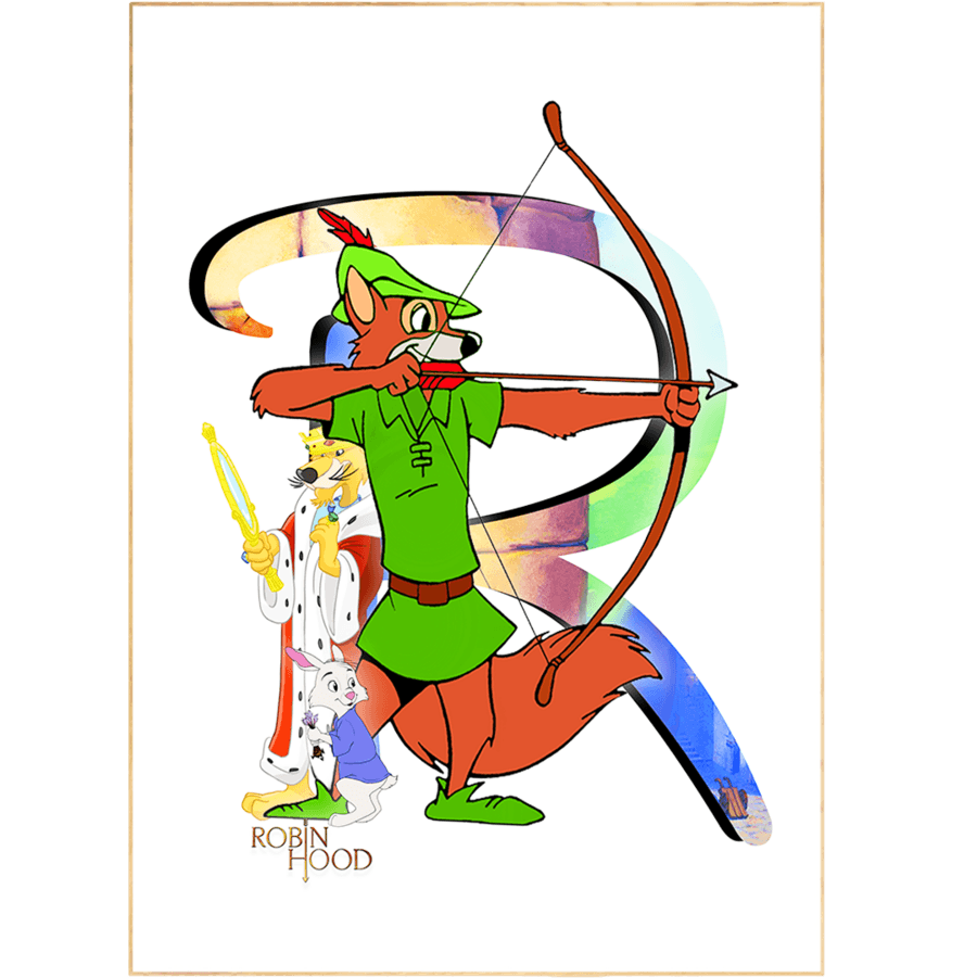 Robin Hood Disney Movie Print - 98typesDisney Alphabet