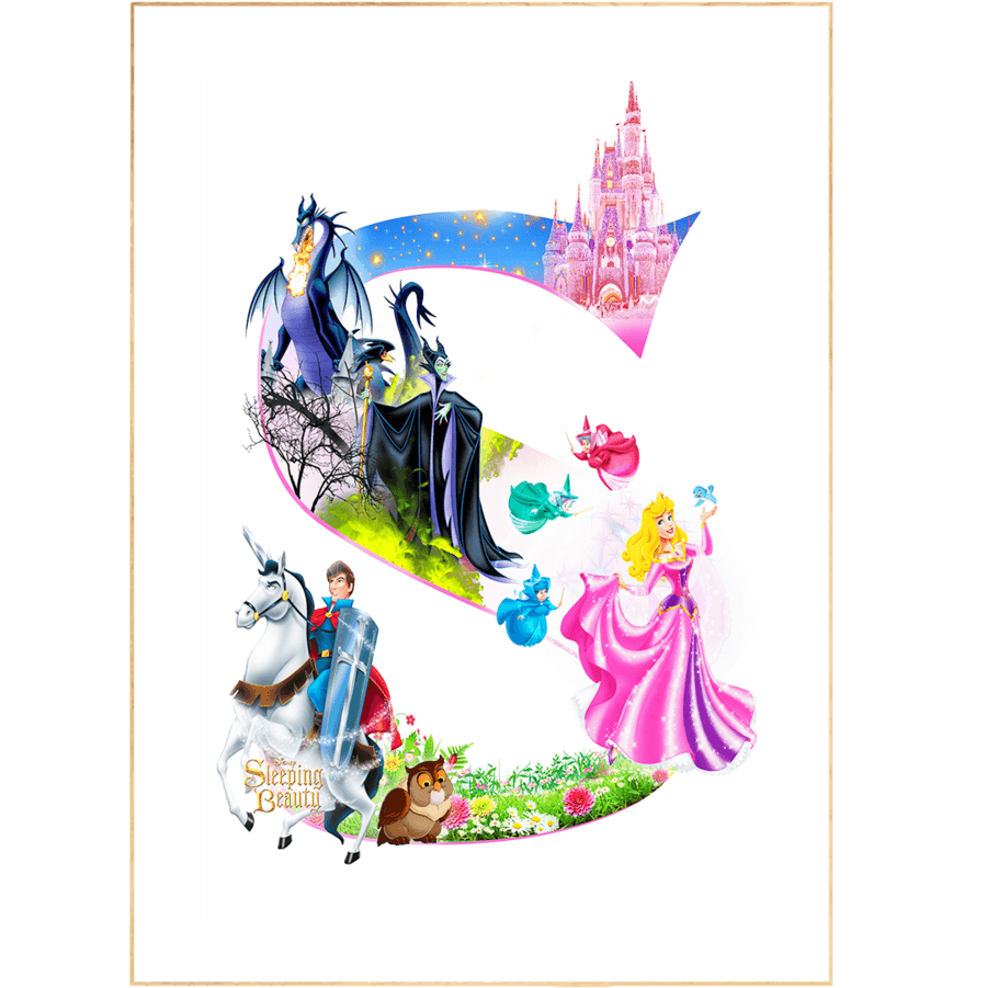 Sleeping Beauty Movie Poster - 98typesDisney Alphabet