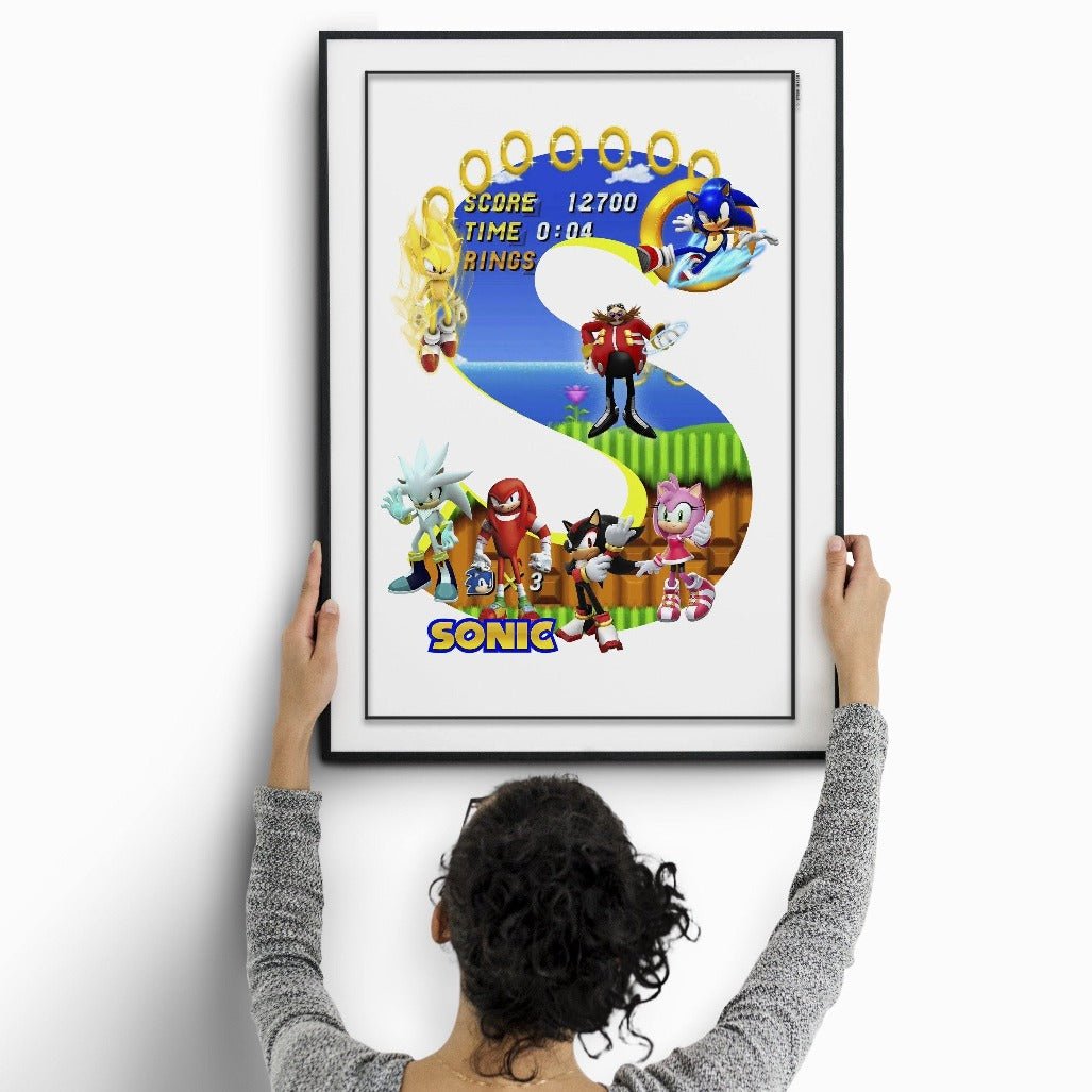 Sonic Sega Poster - 98typesDisney Alphabet