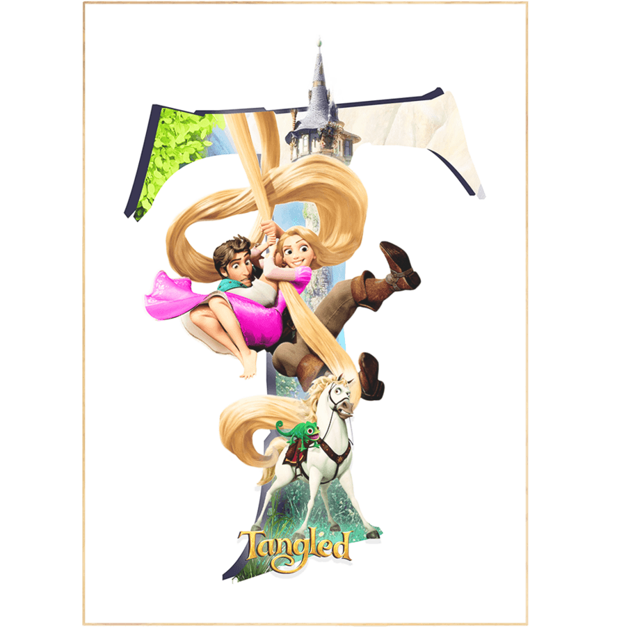 Tangled Movie Poster - 98typesDisney Alphabet