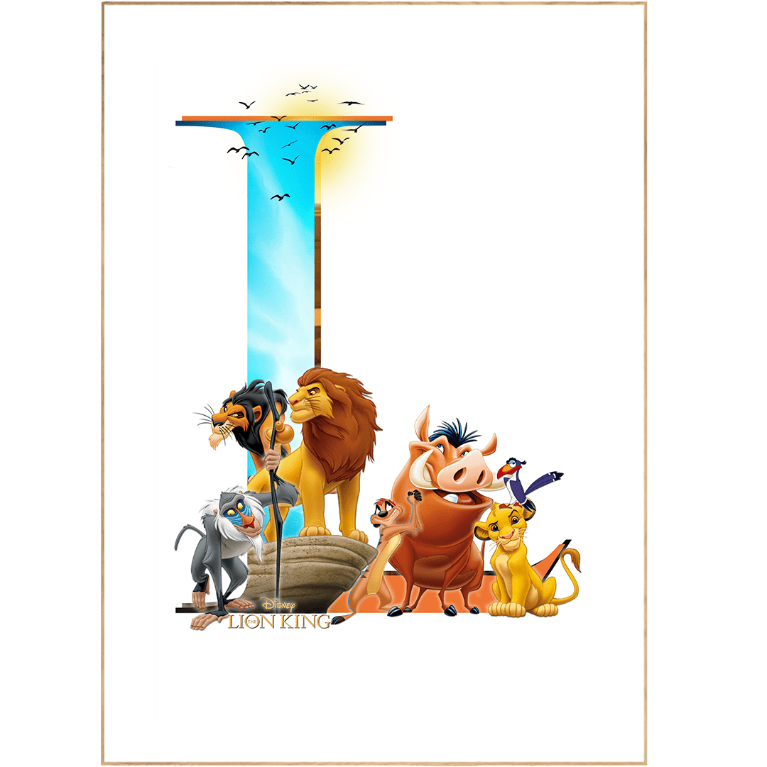 The Lion King Movie Poster - 98typesDisney Alphabet