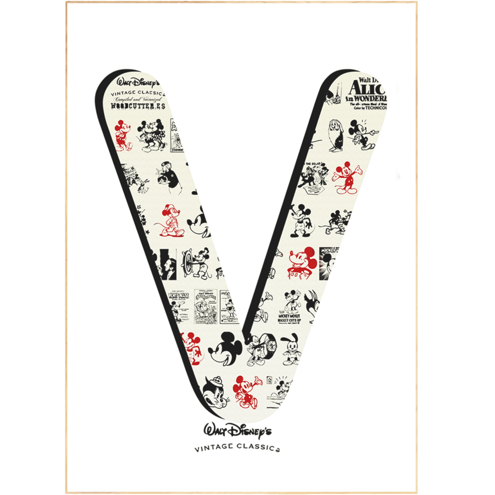 Vintage Disney Poster - 98typesDisney Alphabet