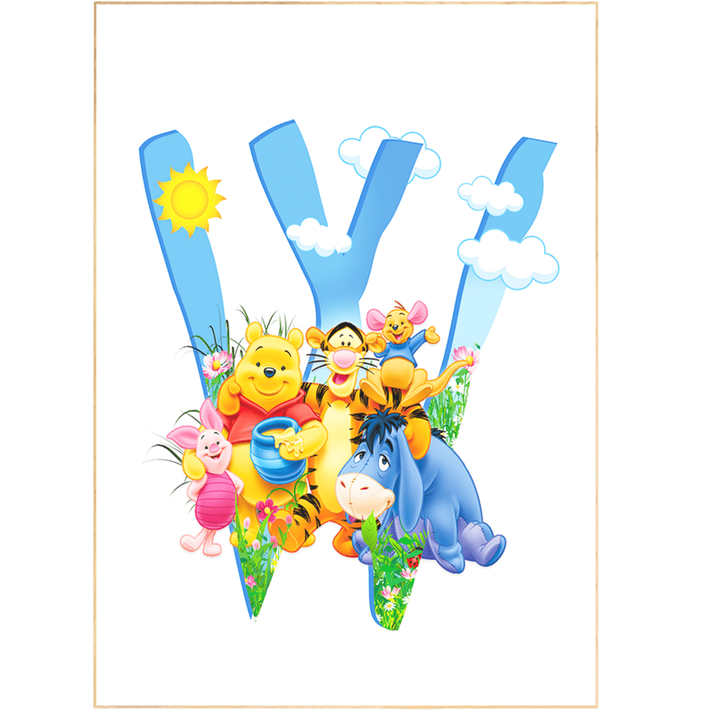 Winnie the Pooh Poster - 98typesDisney Alphabet
