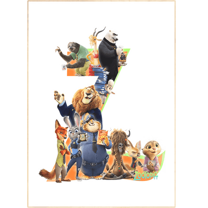 Zootopia Movie Poster - 98typesDisney Alphabet