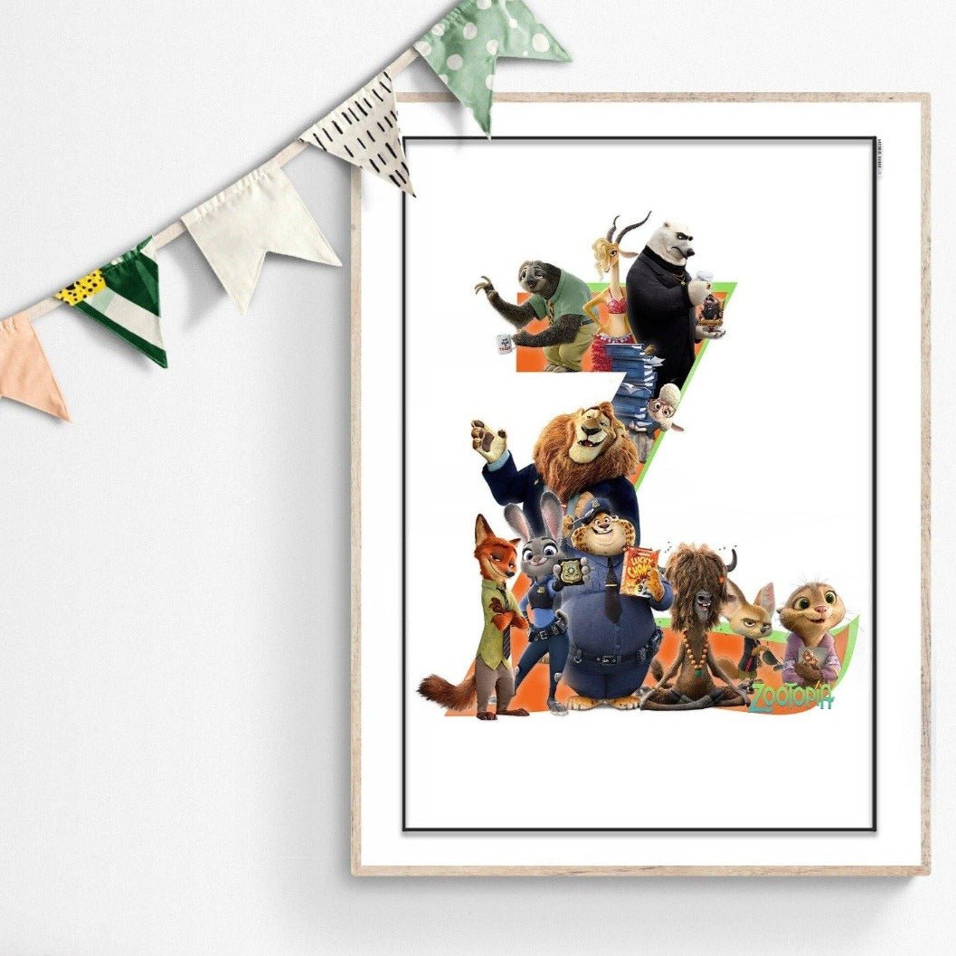 Zootopia Movie Poster - 98typesDisney Alphabet
