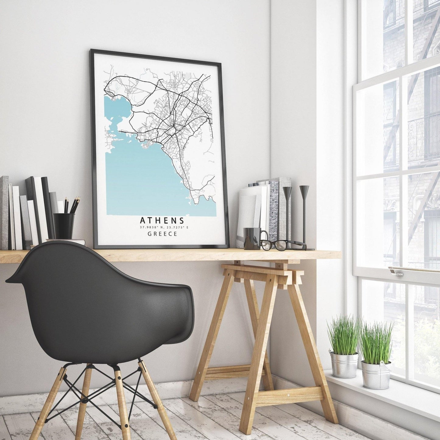 ATHENS Map Print - 98typesEurope Maps