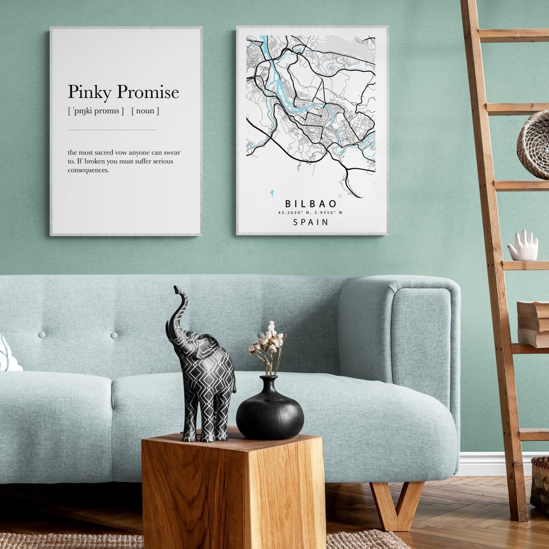 Bilbao Street Map Poster - 98typesEurope Maps