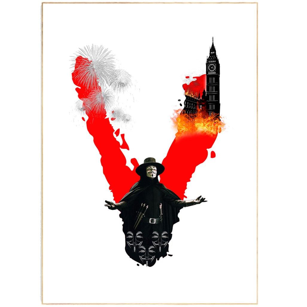 V for Vendetta Movie Poster - 98typesFilm Movies
