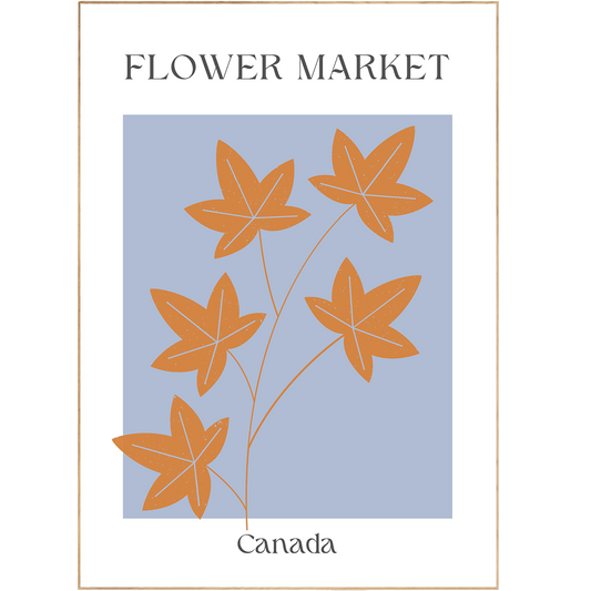 Canada Flowers Market Print - 98typesFlowers Market