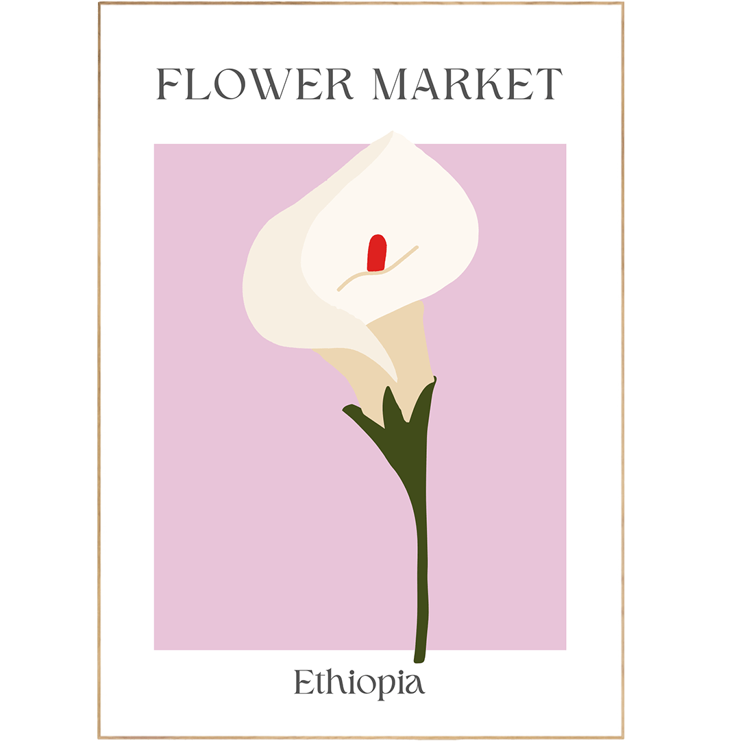 Ethiopia Flowers Market Print - 98typesFlowers Market