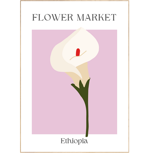 Ethiopia Flowers Market Print - 98typesFlowers Market