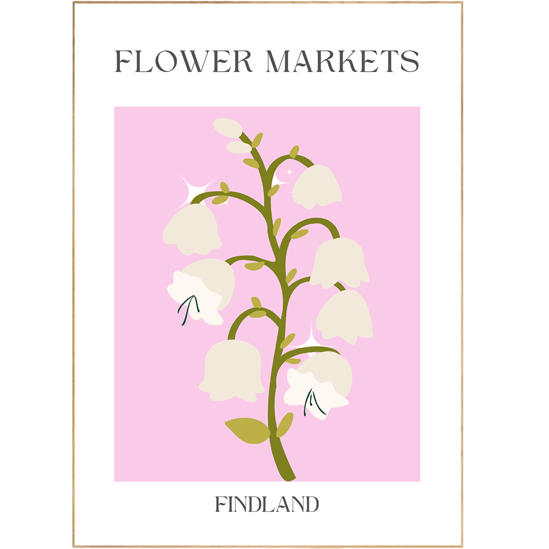 Findland Flowers Market Print - 98typesFlowers Market