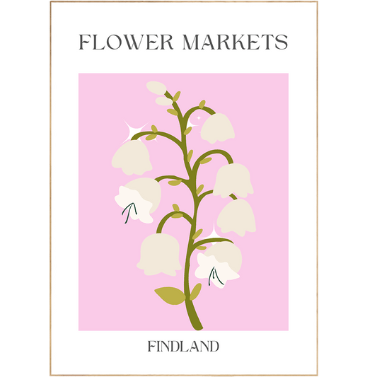 Findland Flowers Market Print - 98typesFlowers Market
