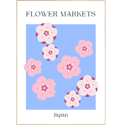 Japan 2 Flowers Market Print - 98typesFlowers Market