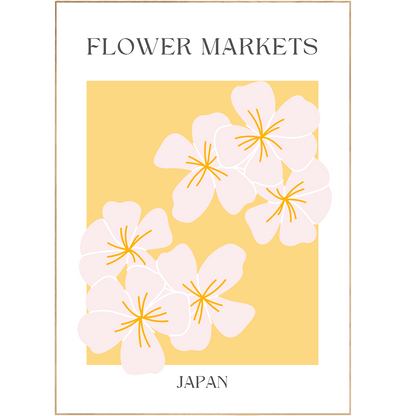 Japan Flowers Market Print - 98typesFlowers Market