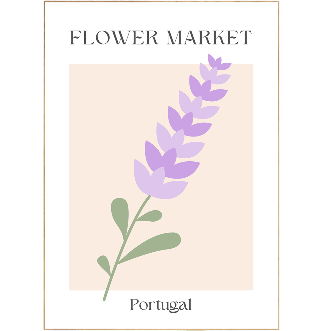 Portugal 2 Flowers Market Print - 98typesFlowers Market