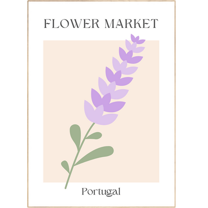 Portugal 2 Flowers Market Print - 98typesFlowers Market