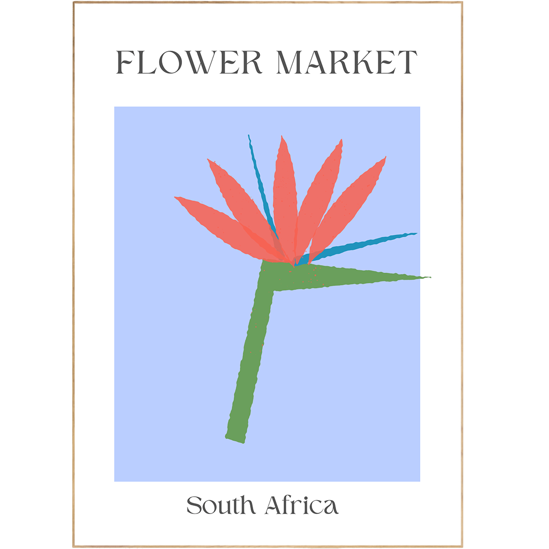South Africa Flowers Market Print - 98typesFlowers Market