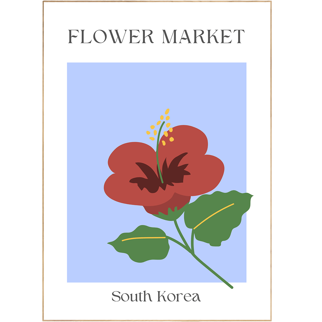 South Korea Flowers Market Print - 98typesFlowers Market