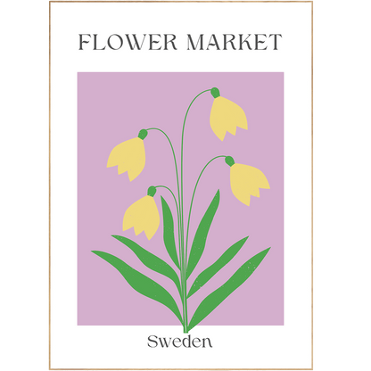 Sweden Flowers Market Print - 98typesFlowers Market