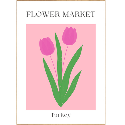Turkey Flowers Market Print - 98typesFlowers Market