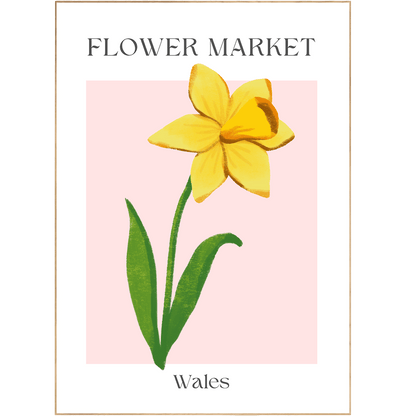 Wales Flowers Market Print - 98typesFlowers Market