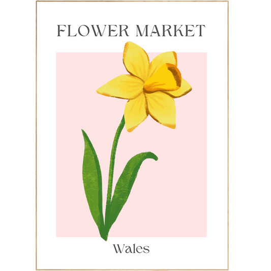 Wales Flowers Market Print - 98typesFlowers Market