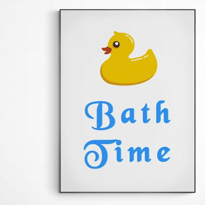 BATH TIME Bathroom Print - 98typesFUNNY QUOTES