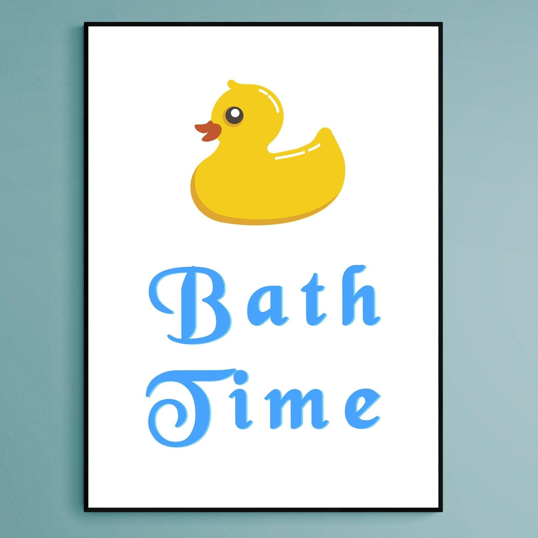 BATH TIME Bathroom Print - 98typesFUNNY QUOTES