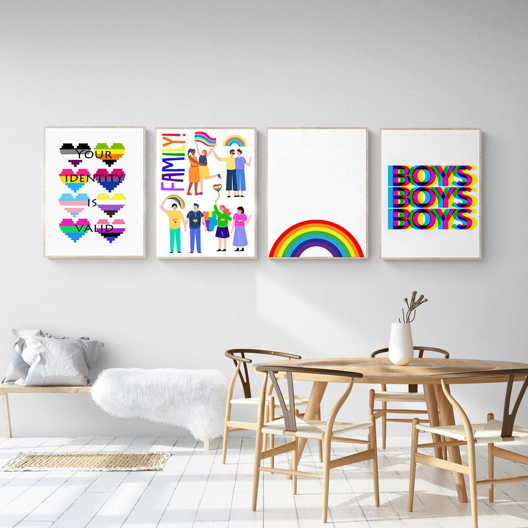 Be Yourself Gay Pride Print - 98typesFUNNY QUOTES