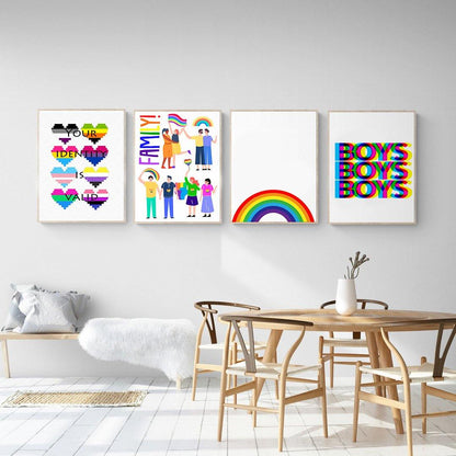 Be Yourself Gay Pride Print - 98typesFUNNY QUOTES