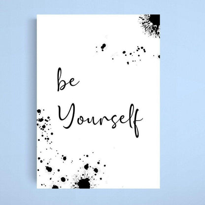 Be Yourself Gay Pride Print - 98typesFUNNY QUOTES
