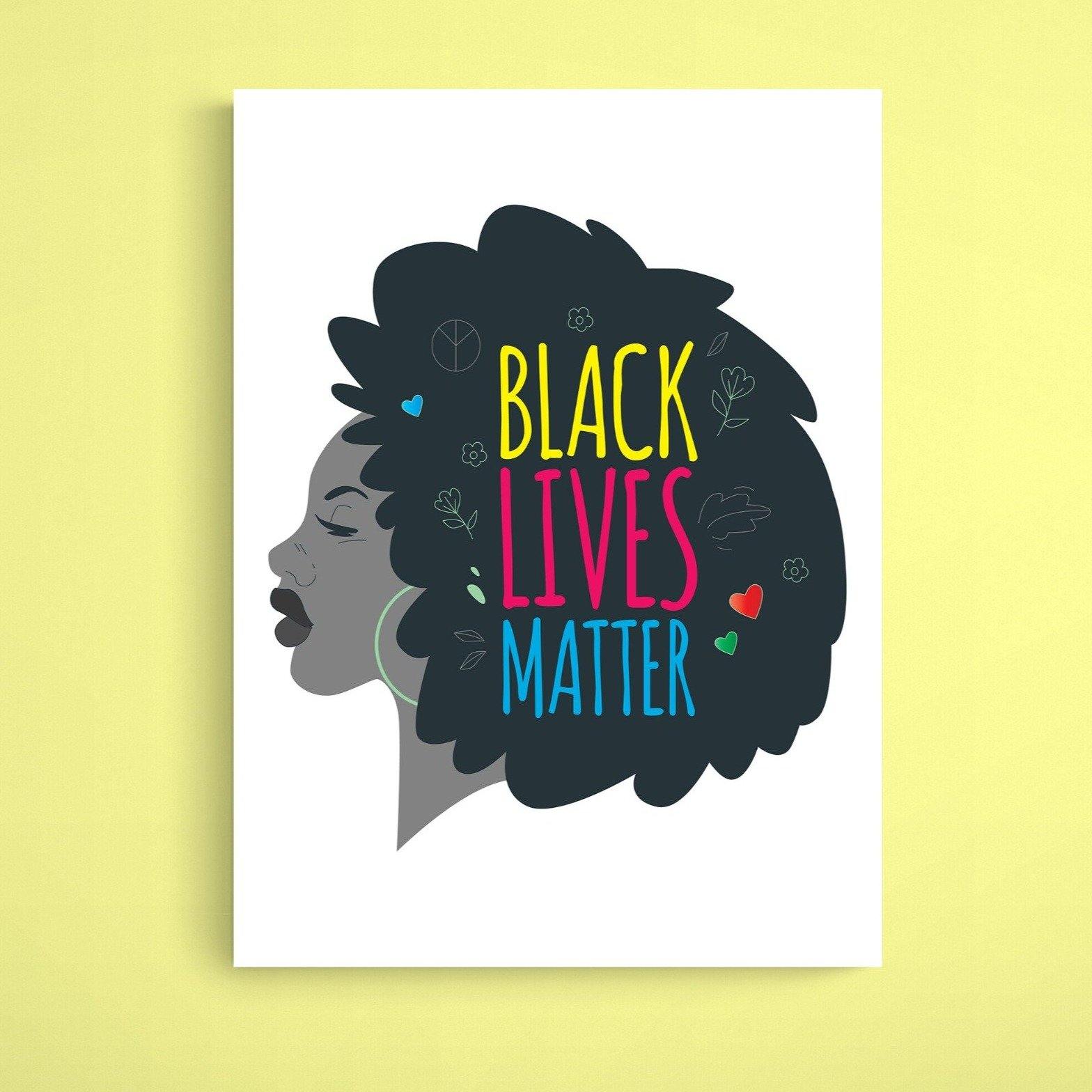 Black Lives Matter Print - 98typesFUNNY QUOTES