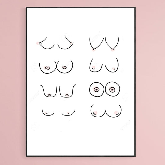 Boobs Art Print - 98types