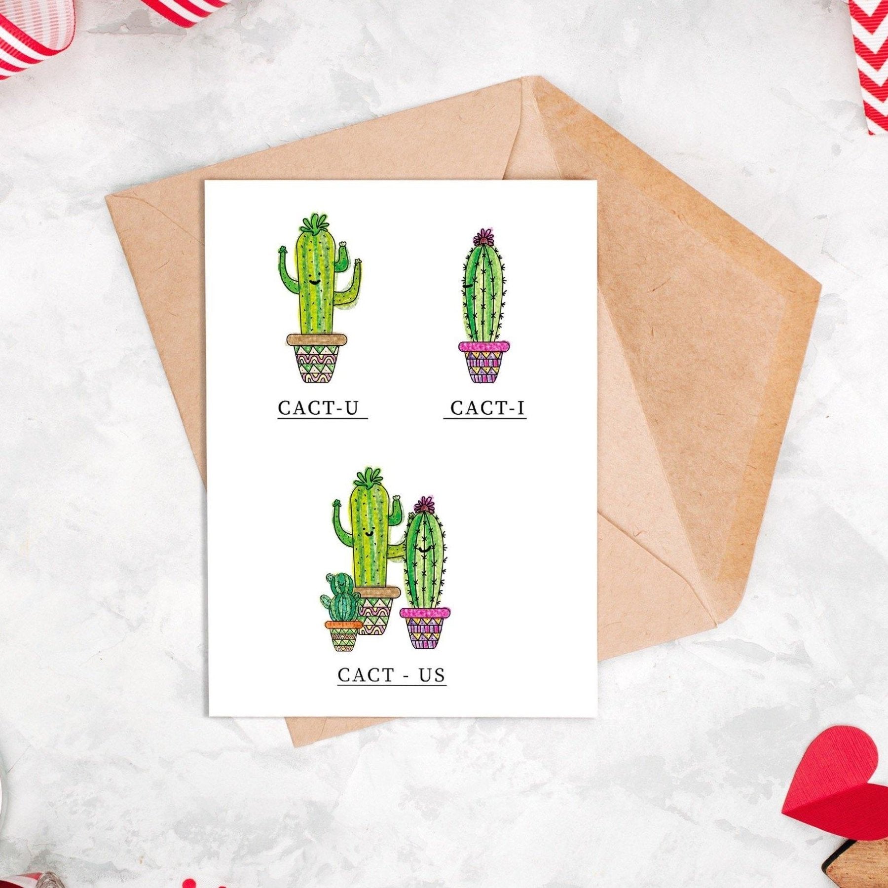 Cactus Couple Poster - 98typesFUNNY QUOTES