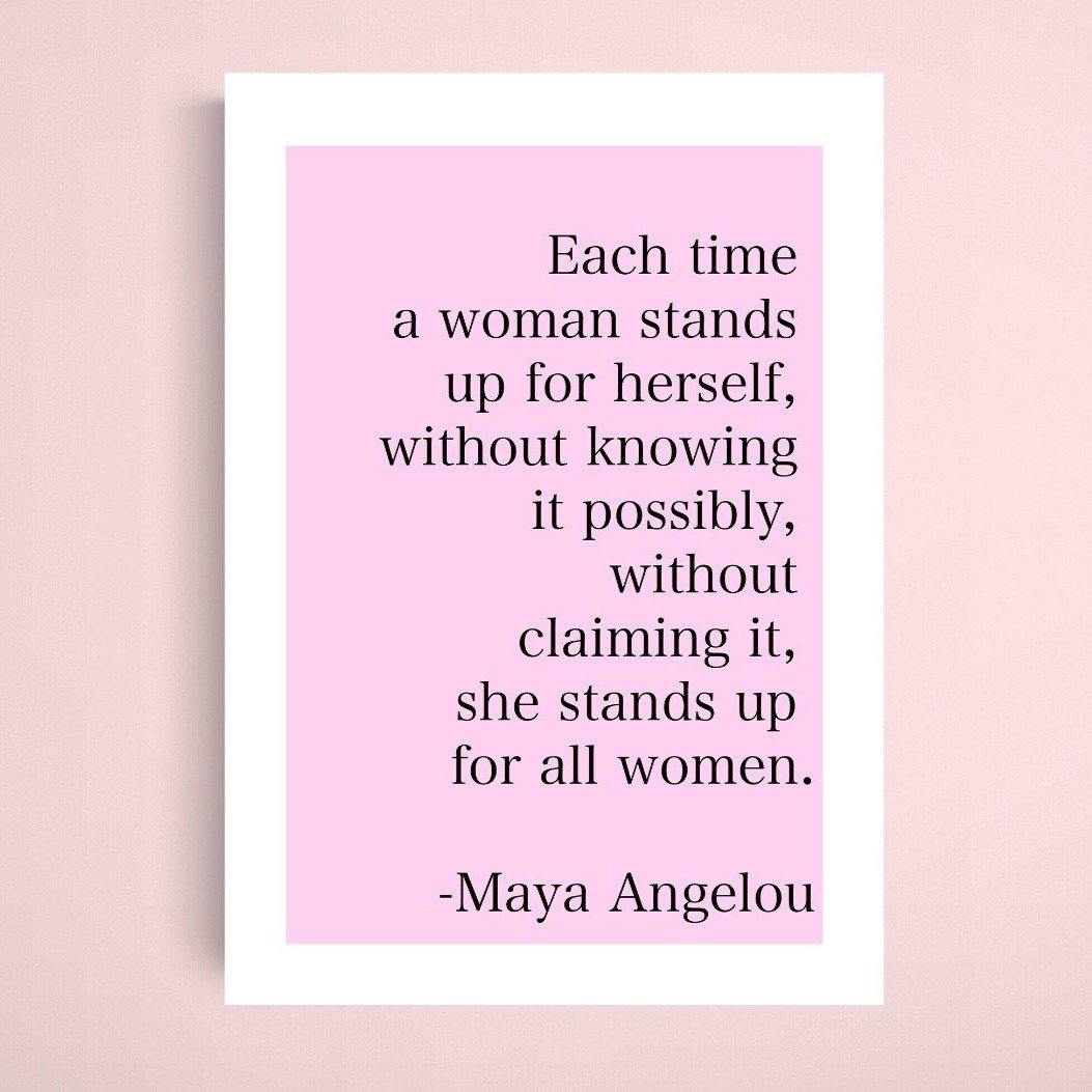 Feminism Quote Art Print - 98typesFUNNY QUOTES