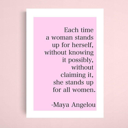 Feminism Quote Art Print - 98typesFUNNY QUOTES