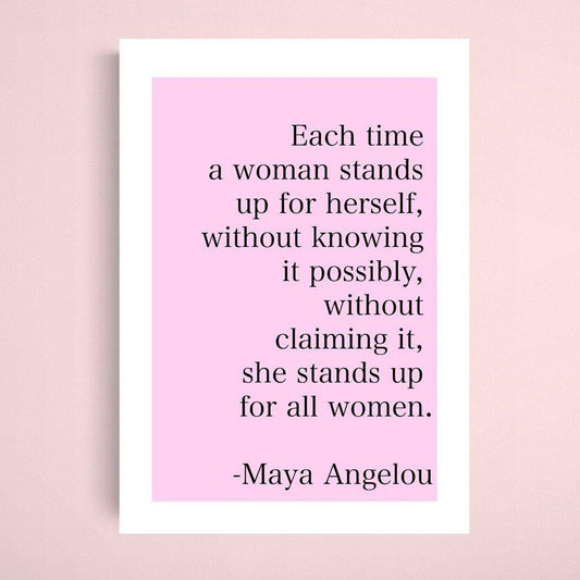 Feminism Quote Art Print - 98typesFUNNY QUOTES
