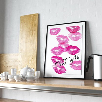I Miss You Print - 98typesFUNNY QUOTES