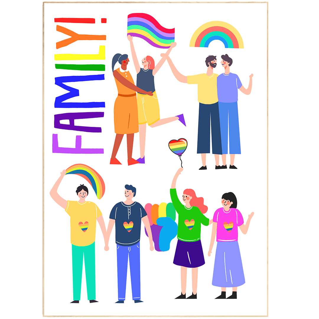 Love is Love Gay Pride Print - 98typesFUNNY QUOTES