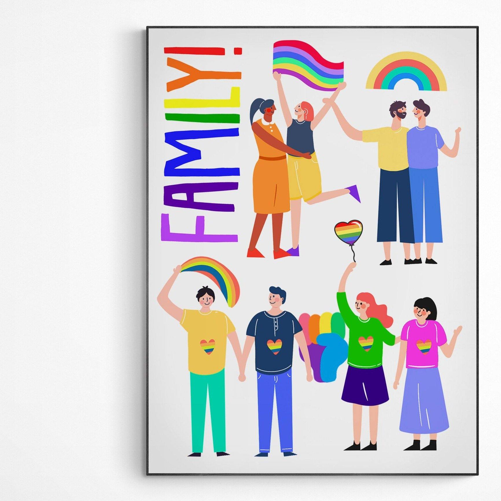 Love is Love Gay Pride Print - 98typesFUNNY QUOTES