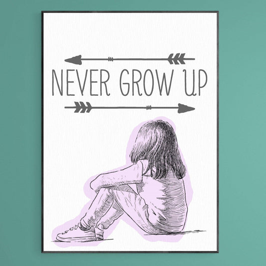 Never grow up Print - 98typesFUNNY QUOTES